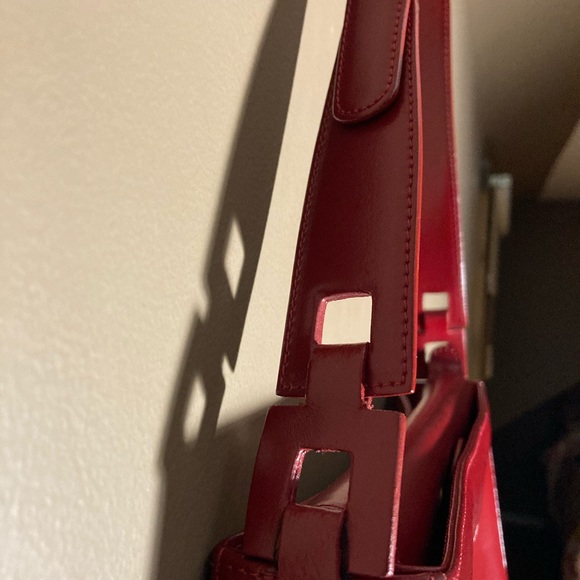 Le Tanneur red leather shoulder bag - Picture 2 of 15